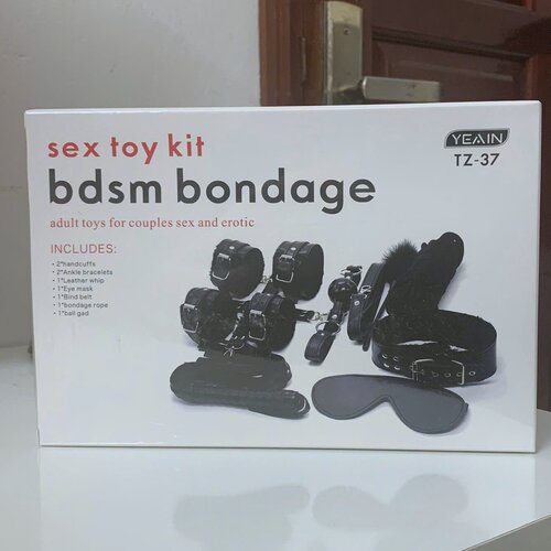 Bộ Đồ Chơi BDSM Bondage Black Cao Cấp