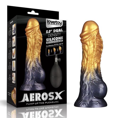 Lovetoy Aerosx 8 Dương Vật Giả Bơm Hơi Silicone