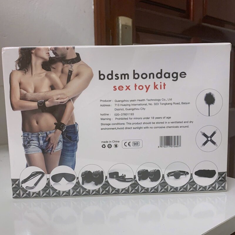 Trọn bộ đồ chơi nhập vai BDSM Bondage Black.