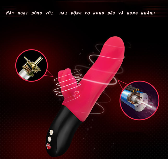 Dương vật giả rung giật Fun Factory BI STRONIC FUSION