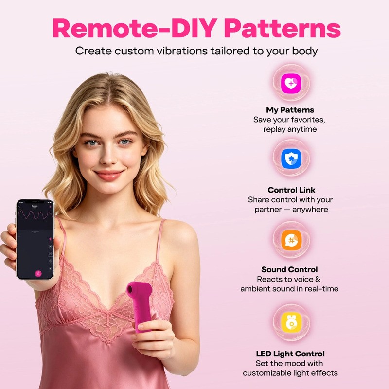 Lovense Fizz điều khiển qua ứng dụng Lovense Remote