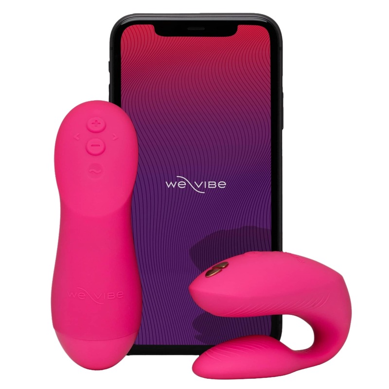 Máy rung chữ C We-Vibe Chorus Pro cho cặp đôi kèm remote và hộp sạc