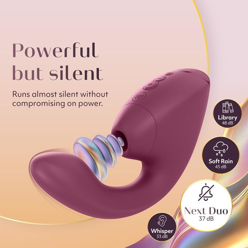 công nghệ sóng khí bú âm vật 3D Pleasure Air Womanizer Next Duo 14 mức Sextoytot