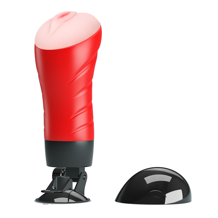 Âm đạo gắn tường Crazy Bull Delia với đế hút chân không và thân máy TPR mềm mại