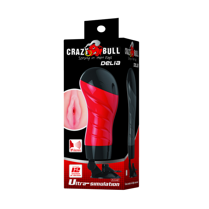 Đế hút xoay nhiều góc và bộ rung 12 chế độ của âm đạo Crazy Bull Delia
