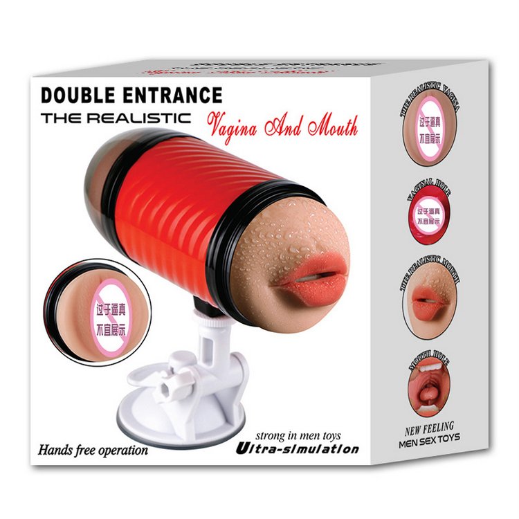 Bao bì và kích thước âm đạo giả gắn tường 2 đầu có rung