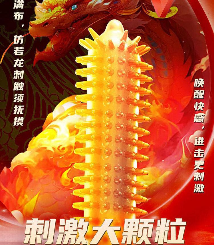 Bao cao su gai lớn Dragon Spike Pleasure More