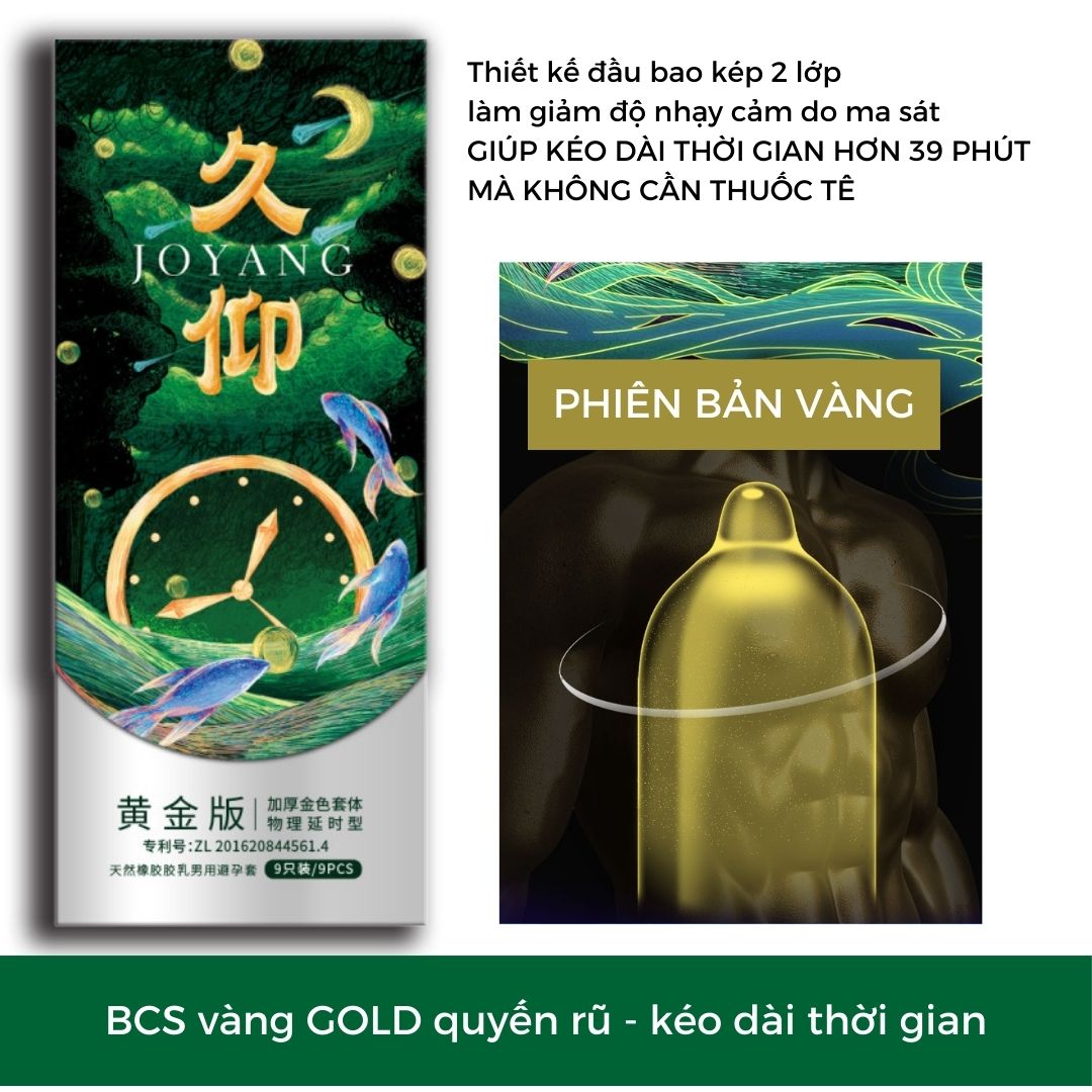 bao cao su kéo dài thời gian Joyang nhiều gel gây tê