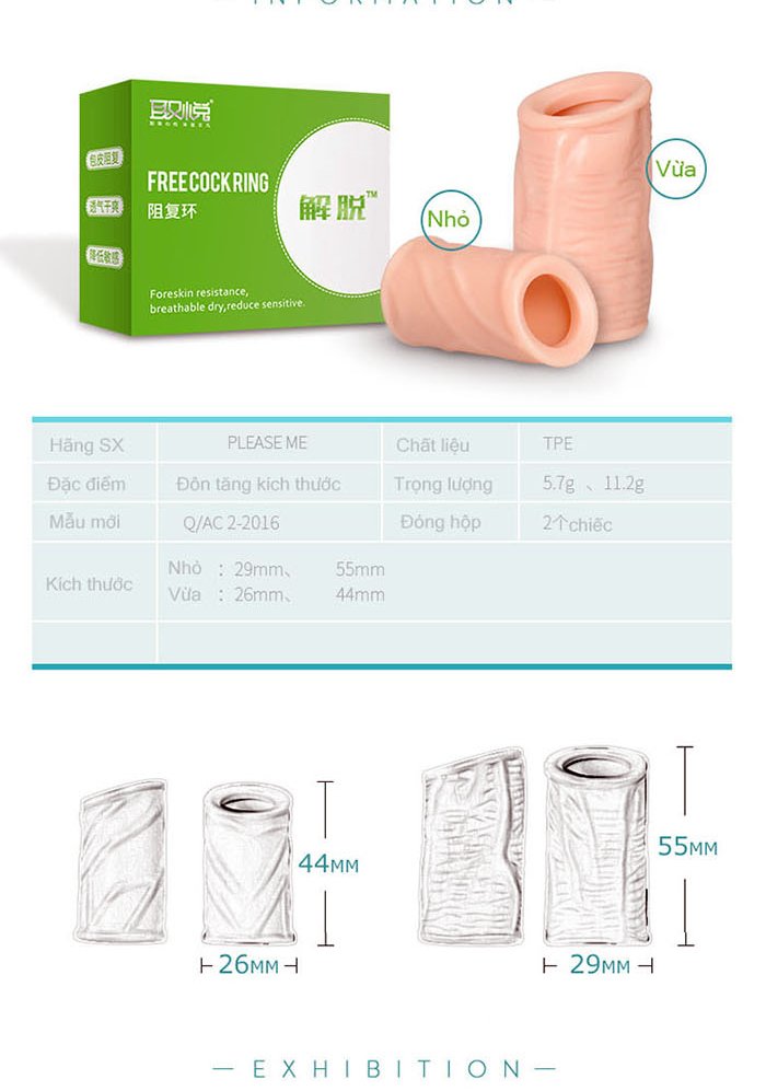 Bộ Đôn Khúc Silicon Tăng Kích Thước Dương Vật