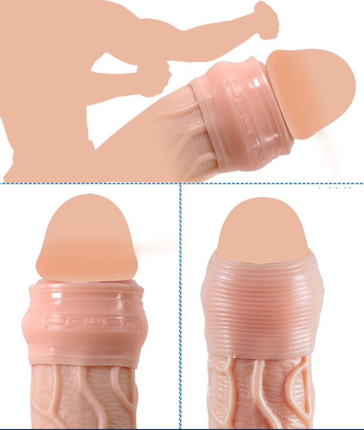 Bộ độn quy đầu ForeSkin cực khoái – chất liệu silicone mềm dẻo, an toàn cho nam giới