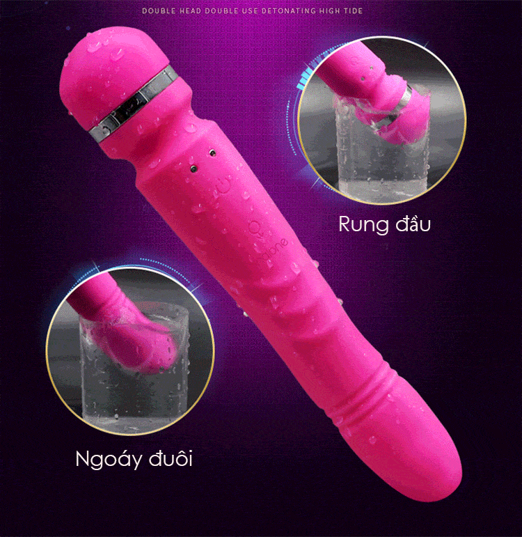 Chày Rung Nalone Yoni 2 Đầu Rung Ngoáy