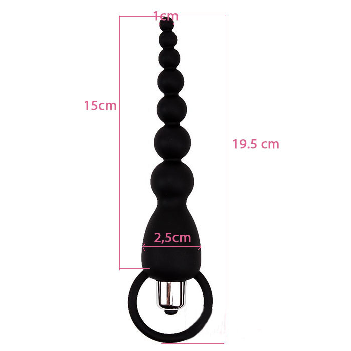 Đồ chơi hậu môn Black Mont có tay cầm xỏ ngón, dễ điều khiển, chất liệu an toàn