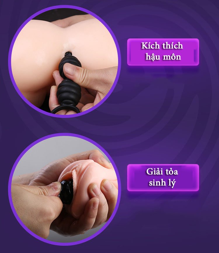 Thiết kế tay cầm tai mèo xỏ ngón dễ điều khiển khi đưa chuỗi hạt vào và rút ra.