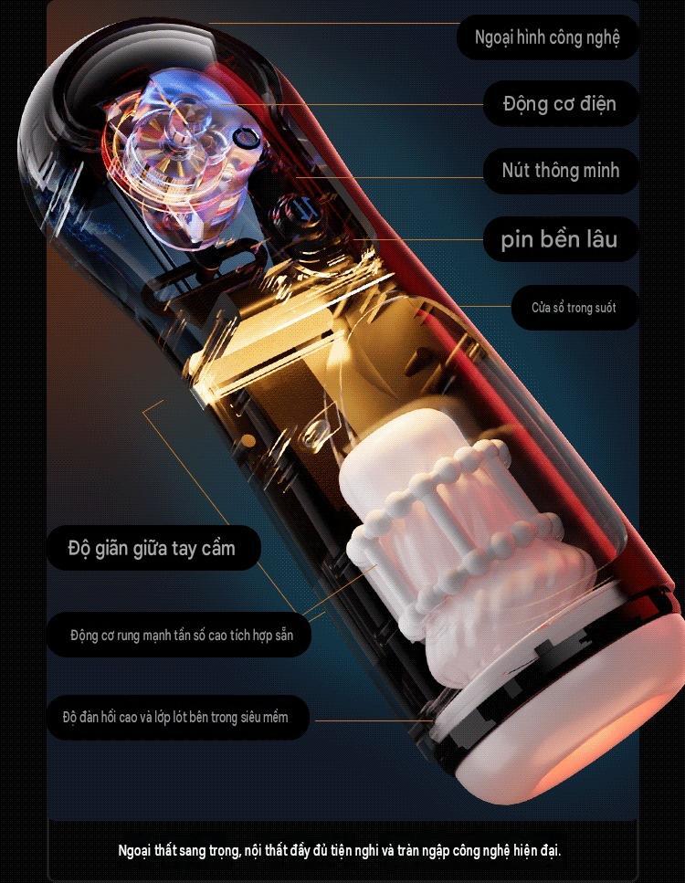  Cúp thủ dâm tự động Phantom rung 7 tần số