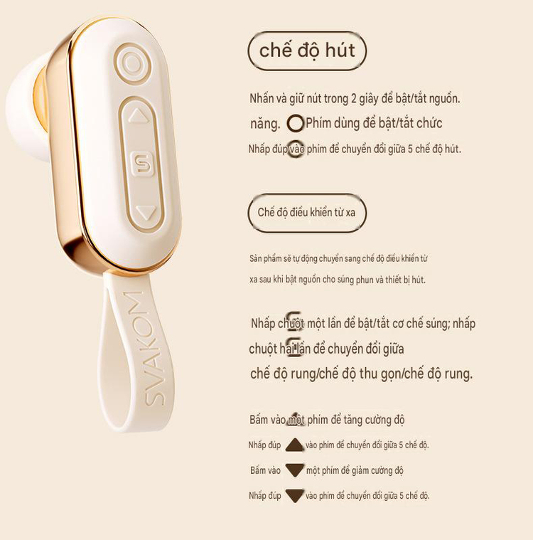 Thiết kế silicone mềm mại của máy thủ dâm nữ SVAKOM Handy Thruster