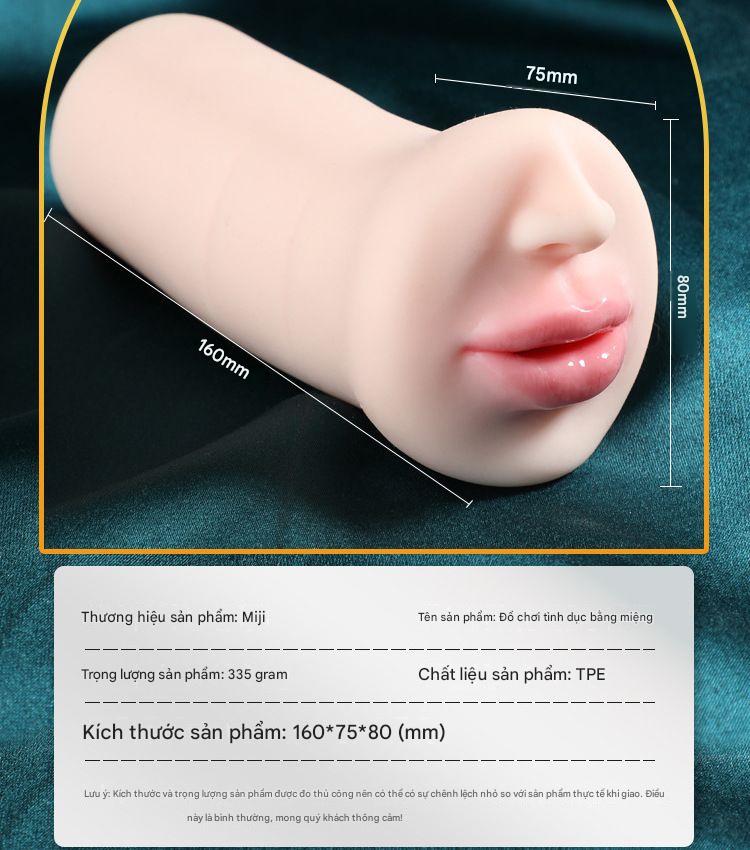 Cốc thủ dâm nam MizzZee mô phỏng miệng và lưỡi mềm mại ôm khít