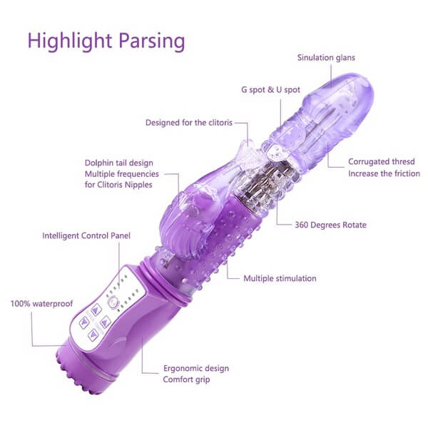 Dương vật đa năng rung xoay bi 360 độ kích thích điểm G cực mạnh