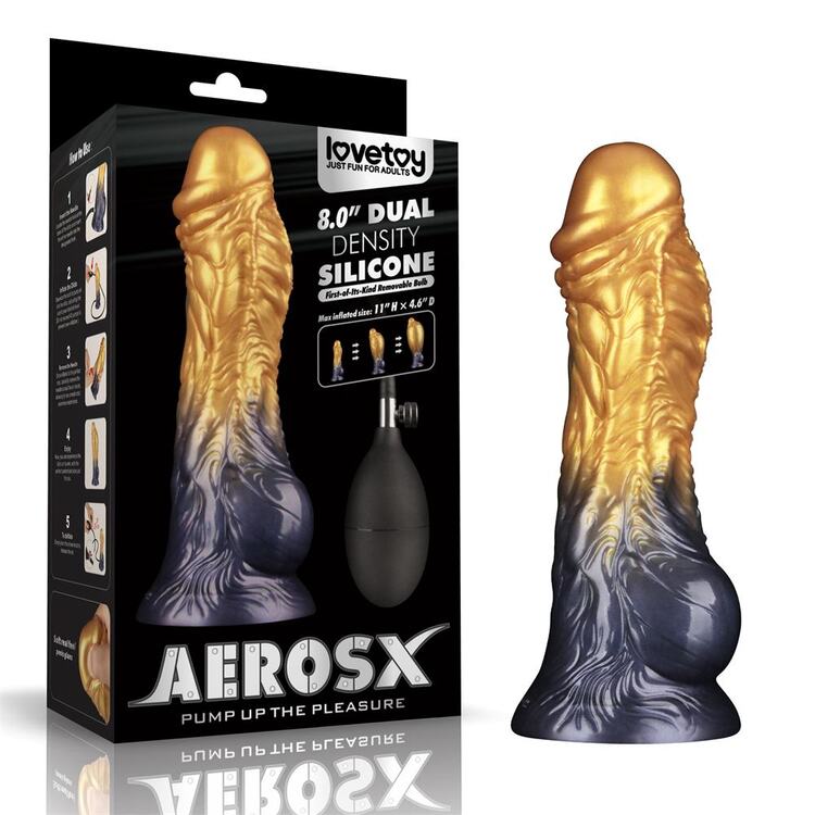 Lovetoy Aerosx 8 dương vật giả bơm hơi silicone