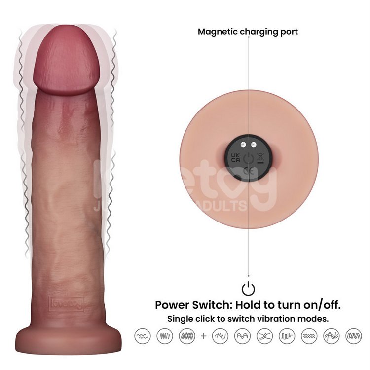 Dương vật giả trượt da Lovetoy Pro II siêu rung
