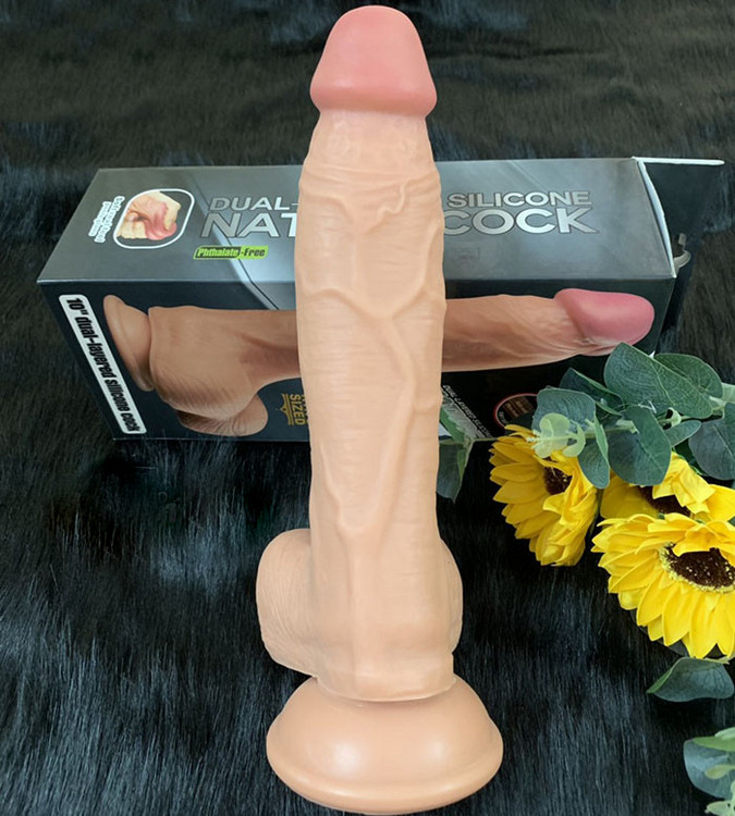 Dương vật siêu khủng mềm Lovetoy 10" Dual Layer Platinum Silicone Coock