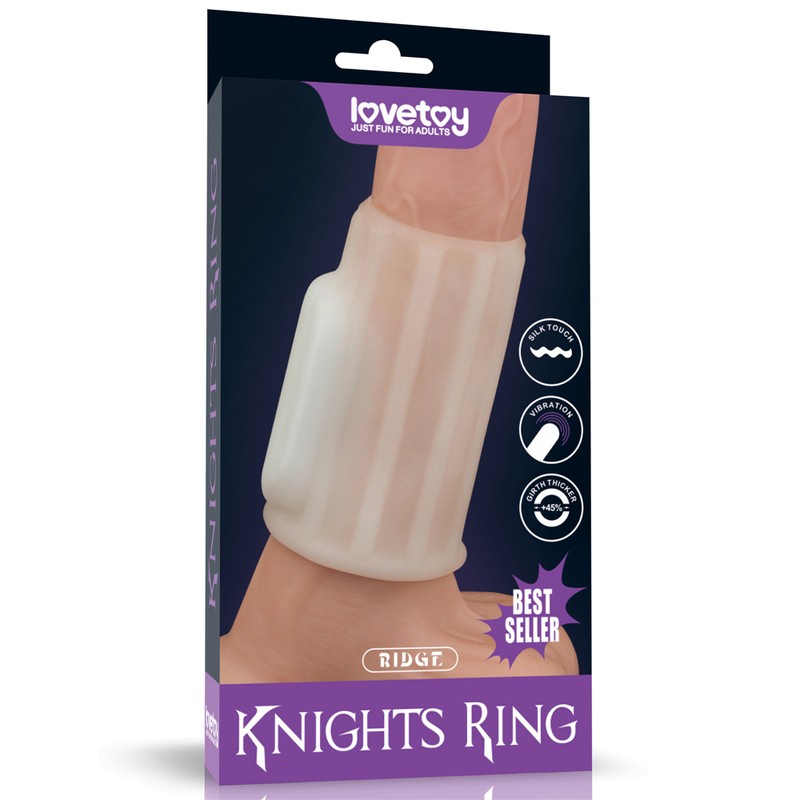 Khúc đôn silicon LoveToy Knights Ring mẫu 1 thiết kế vòng rung tăng kích thước