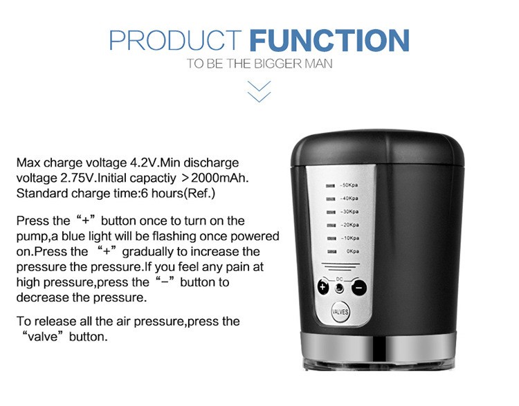 Máy bơm Penis POWERUP sạc USB pin dung lượng lớn