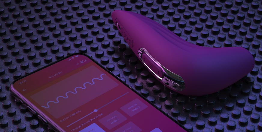 Máy bú mút âm vật Svakom Pulse Union kết nối app điều khiển từ xa