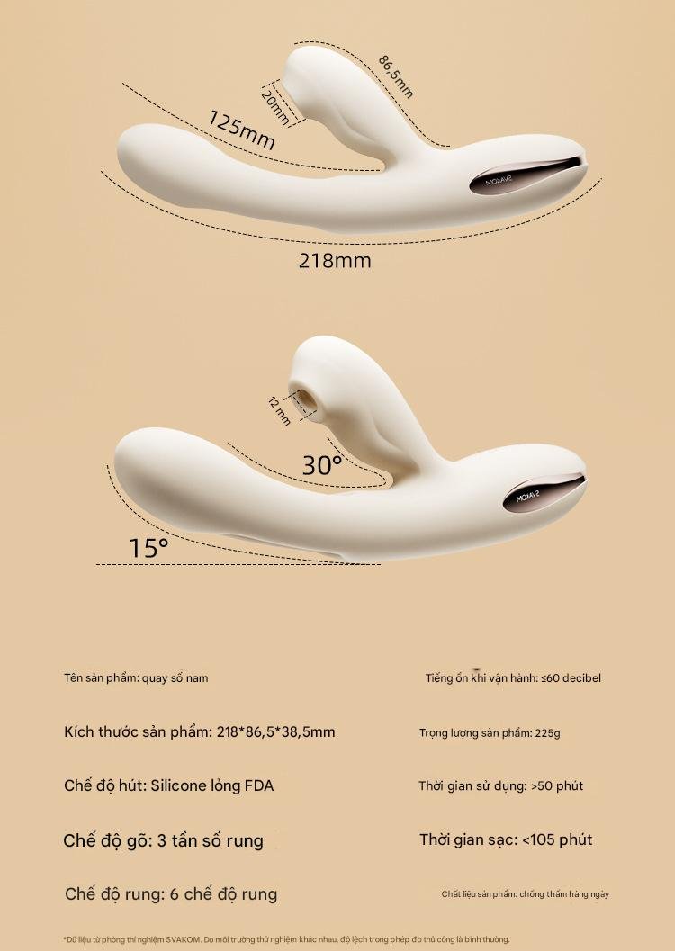 Thông số và kích thước Sextoys đa năng SVAKOM UNECO