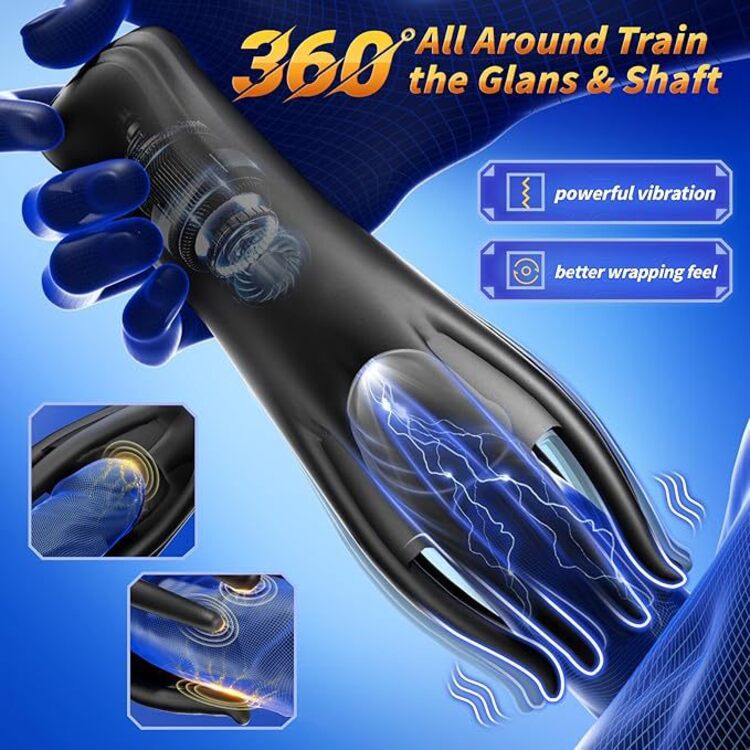 Máy mát xa dương vật bạch tuộc Yunman thiết kế ôm 360 độ