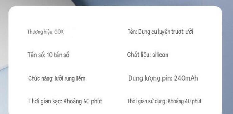 Máy mát xa dương vật GOK chất liệu silicone ABS