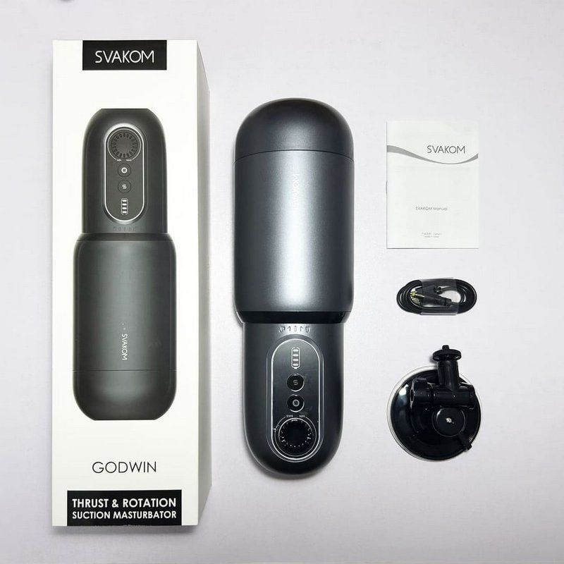 Cốc thủ dâm gắn tường tự động xoay thụt Svakom Godwin