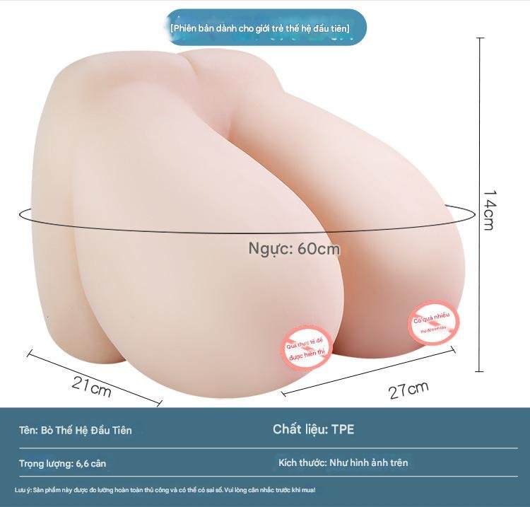 Ngực silicon khủng 3.75kg kích thước lớn cho cảm giác ôm bóp như người thật