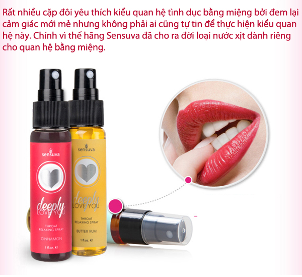 Sensuva dạng xịt 30ml – hàng Mỹ, an toàn, tác dụng nhanh