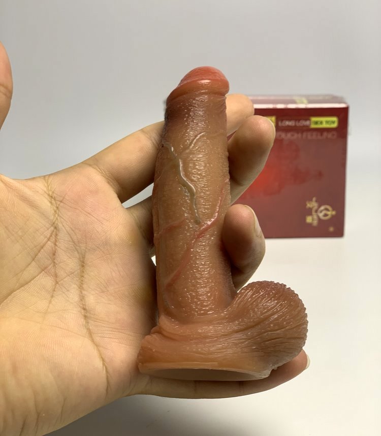 Dương vật mini Jiuai silicon mềm mại tích hợp chế độ rung kích thích
