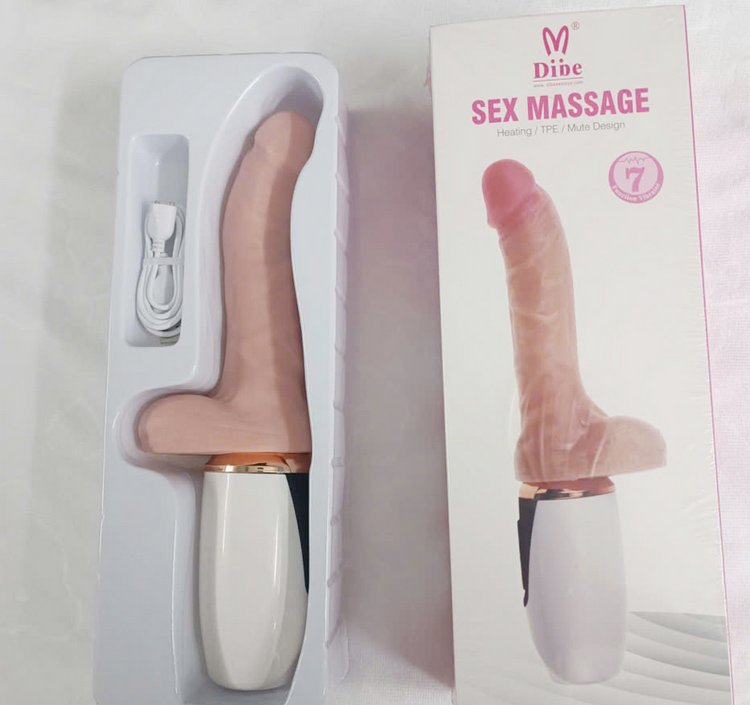 Thân dương vật Dibe rung mạnh thụt tự động bằng silicone cao cấp