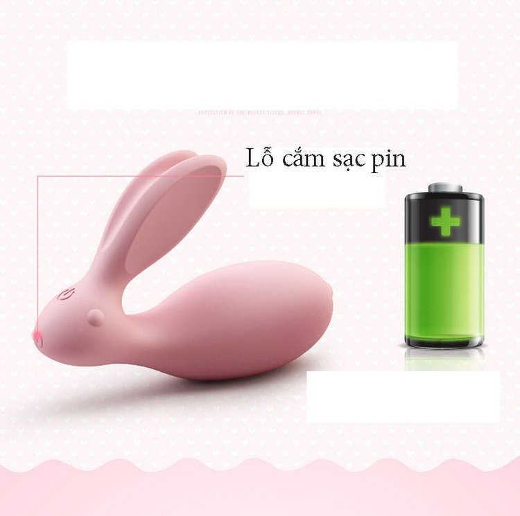 Trứng rung mini hình thỏ LuxeLuv chất liệu silicone mềm mại