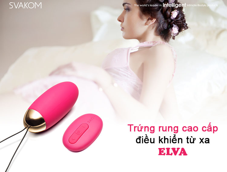 Trứng rung Svakom Elva có remote điều khiển từ xa