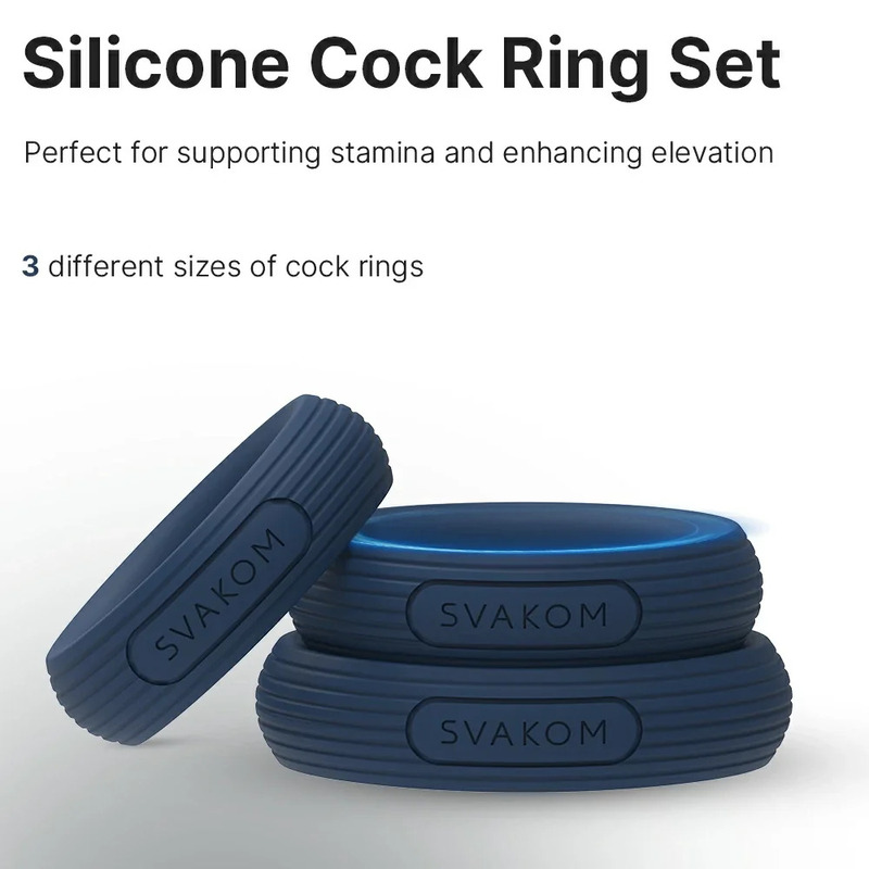 Vòng đeo dương vật SVAKOM TRIOOO silicone 3 size
