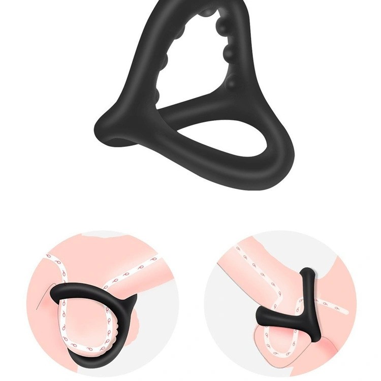 Vòng đeo dương vật silicon hỗ trợ khóa tinh hoàn tăng khoái cảm